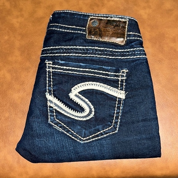 Silver Jeans Tuesday Skinny Crop Low Rise Size 25 - Picture 3 of 16